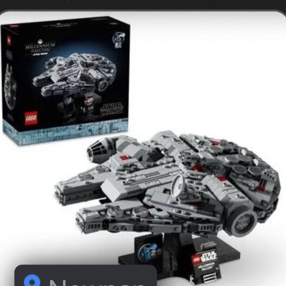 Brand new millennium falcon Lego set!!